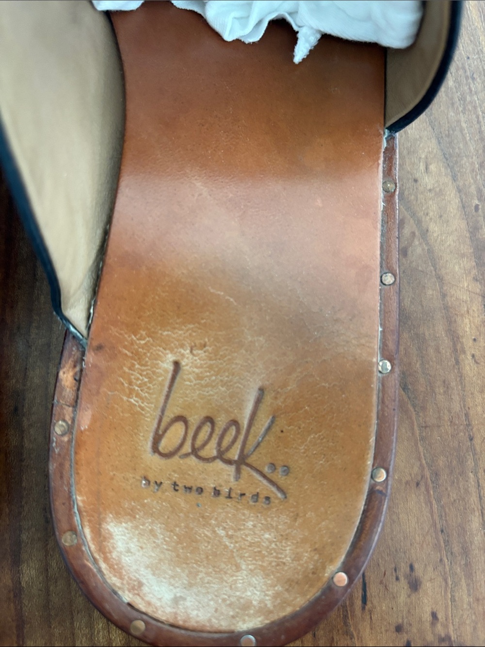 Beek Black Leather Slip-On Mules Women’s 8 - Picture 4 of 8